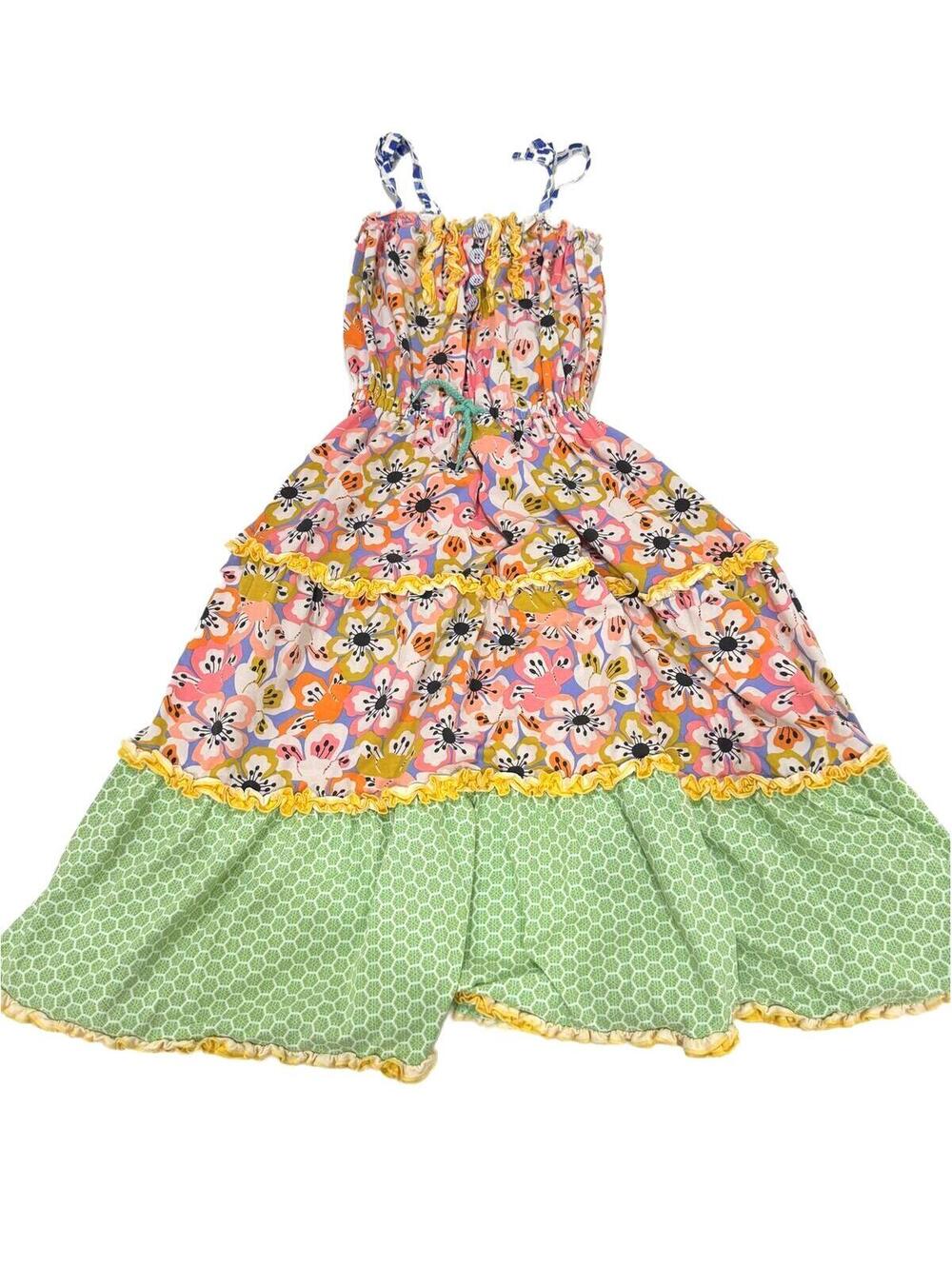 Matilda Jane Tell Me More Floral Maxi Dress Size 6 Boho Ruffle Tiered